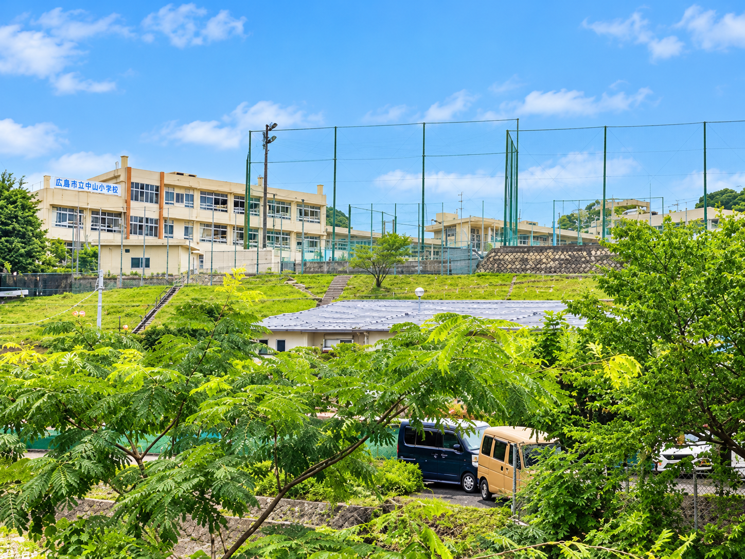 中学校の周辺施設画像